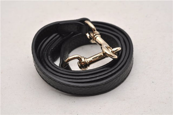 Authentic GUCCI Bamboo Shopper Small Hand Bag Purse Leather 336032 Black 1827G