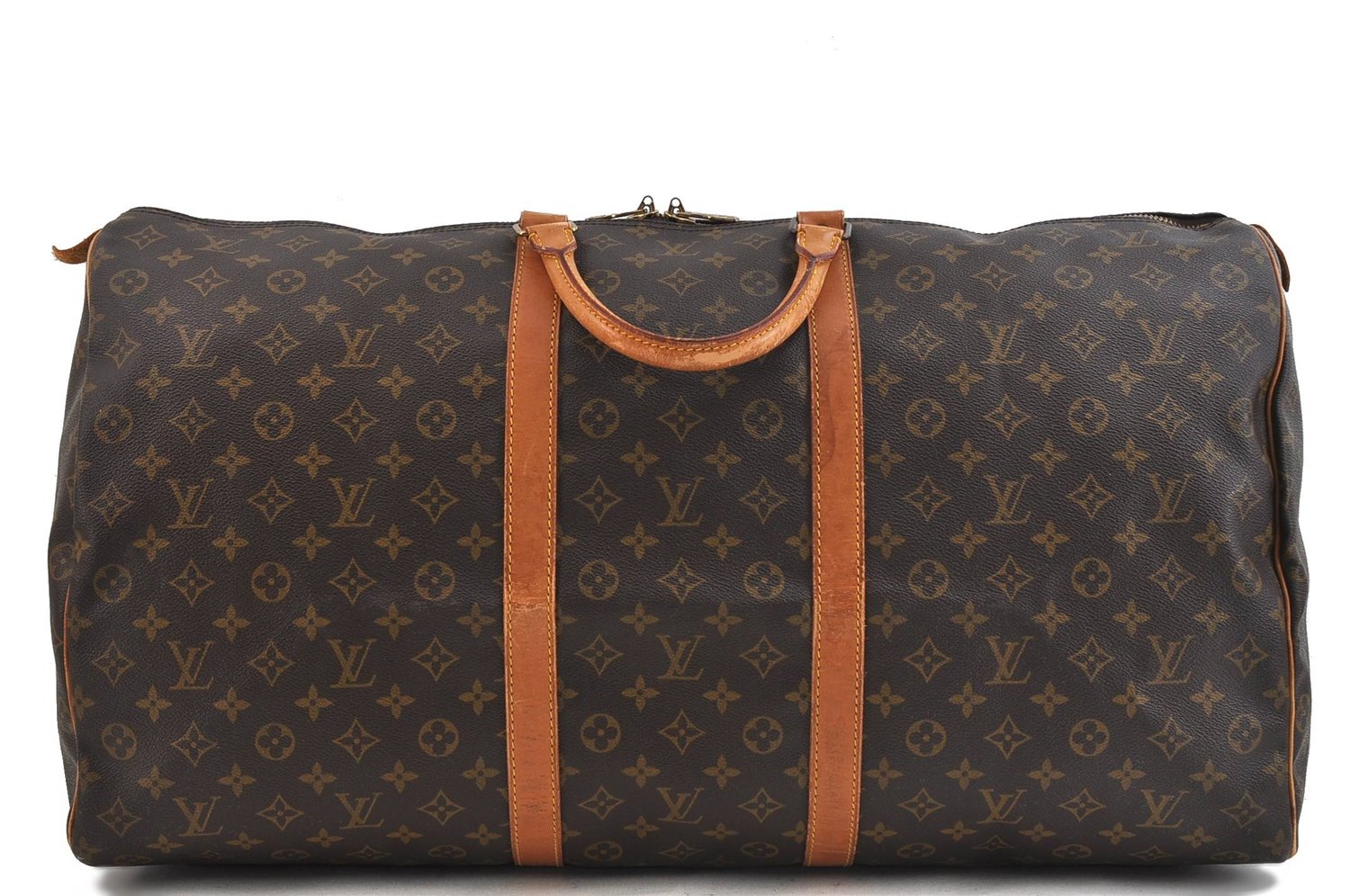 Authentic Louis Vuitton Monogram Keepall 60 Boston Bag M41422 LV 1828D