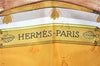 Authentic HERMES Carre 90 Scarf "NAPOLEON" Silk Yellow Box 1828G