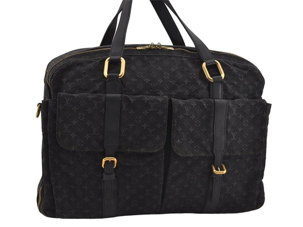 Authentic Louis Vuitton Monogram Mini Claudine 2Way Boston Bag M42331 Blue 1828I