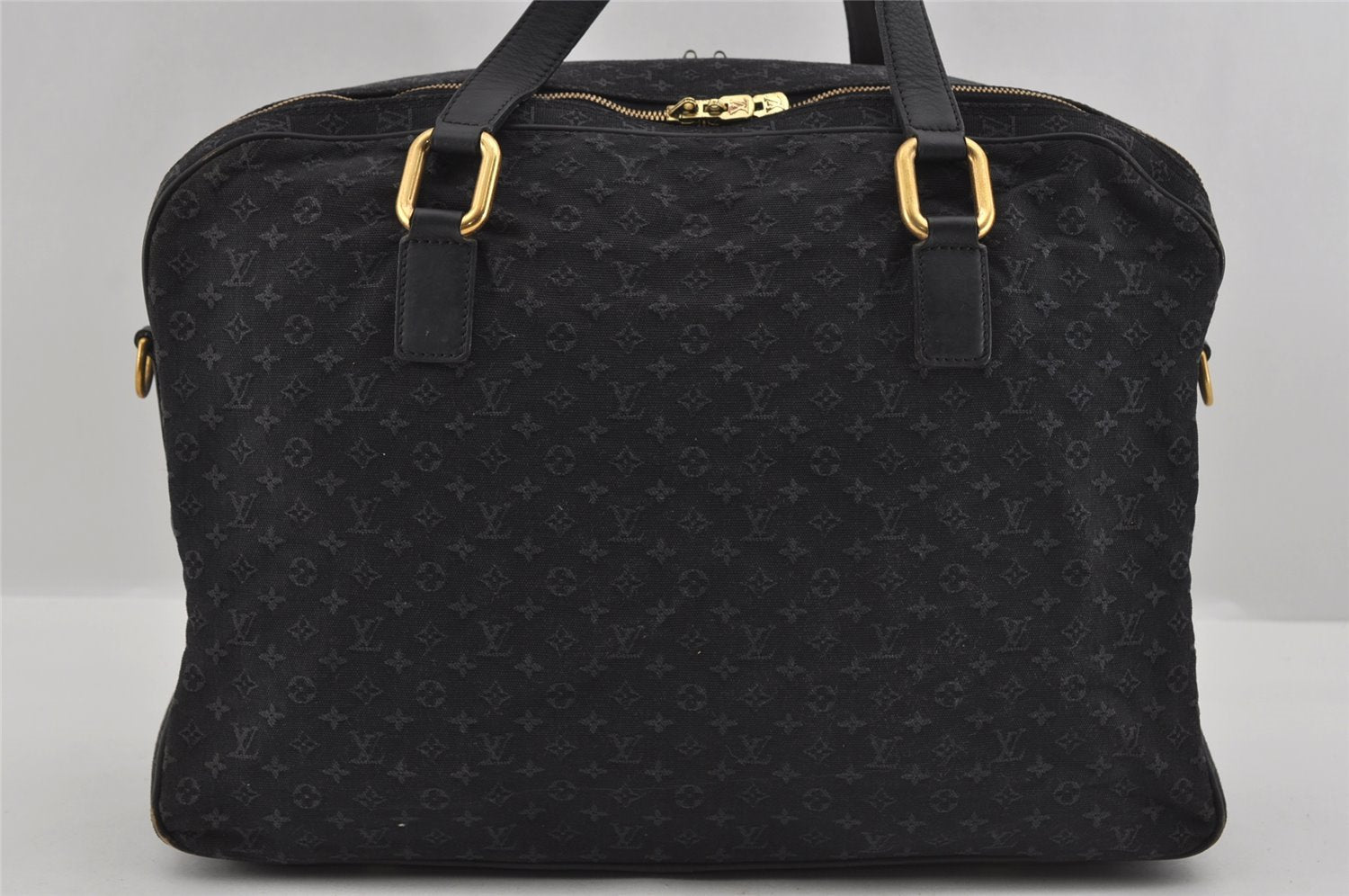 Authentic Louis Vuitton Monogram Mini Claudine 2Way Boston Bag M42331 Blue 1828I