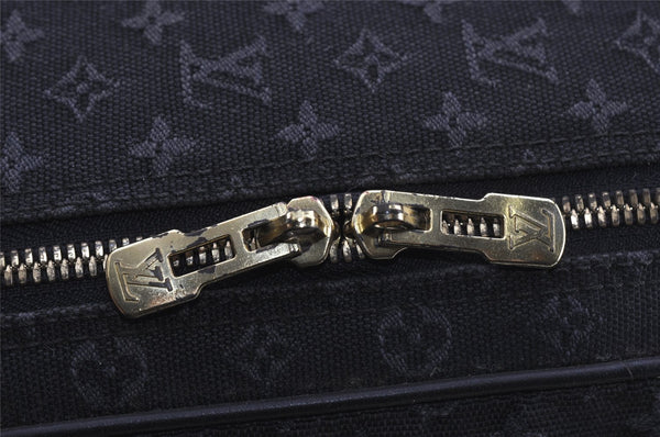 Authentic Louis Vuitton Monogram Mini Claudine 2Way Boston Bag M42331 Blue 1828I