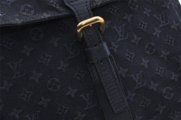 Authentic Louis Vuitton Monogram Mini Claudine 2Way Boston Bag M42331 Blue 1828I