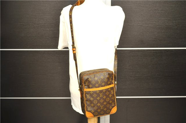 Auth Louis Vuitton Monogram Danube MM Shoulder Cross Body Bag M45264 LV 1829D
