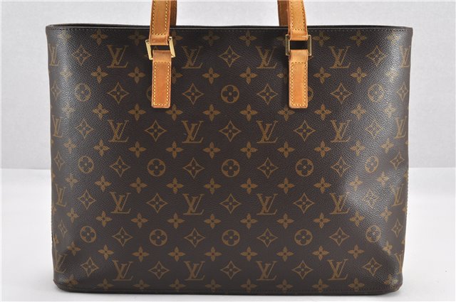 Authentic Louis Vuitton Monogram Luco Shoulder Tote Bag M51155 LV 1829G