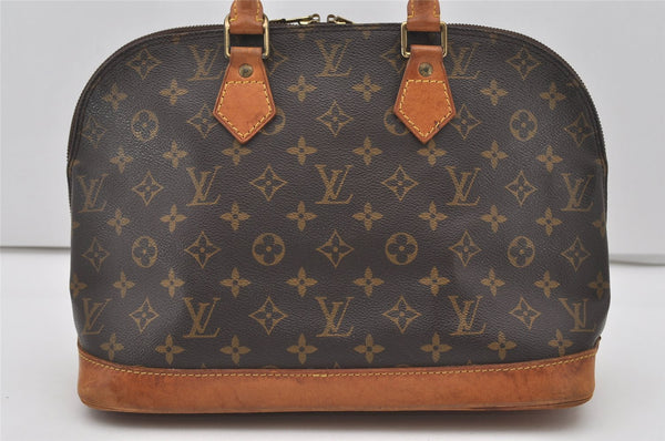 Authentic Louis Vuitton Monogram Alma Hand Bag Purse M51130 LV 1829I