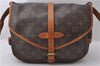 Auth Louis Vuitton Monogram Saumur 30 Shoulder Cross Body Bag M42256 LV 1830D