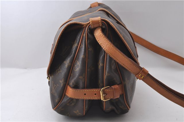 Auth Louis Vuitton Monogram Saumur 30 Shoulder Cross Body Bag M42256 LV 1830D