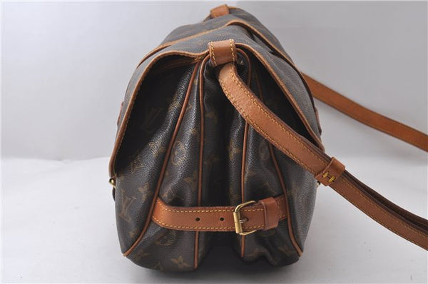Auth Louis Vuitton Monogram Saumur 30 Shoulder Cross Body Bag M42256 LV 1830D