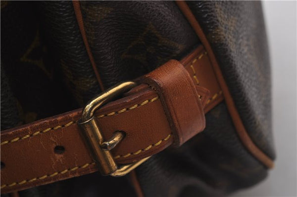 Auth Louis Vuitton Monogram Saumur 30 Shoulder Cross Body Bag M42256 LV 1830D