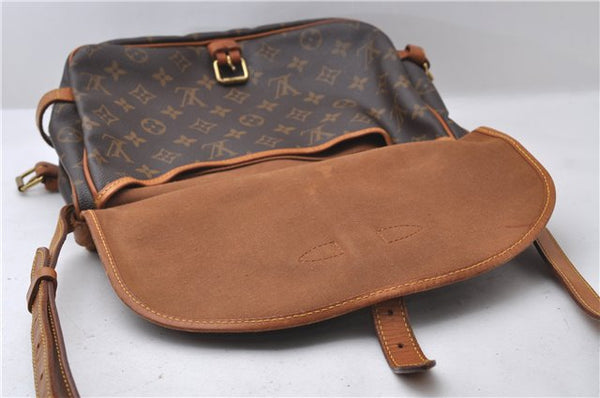 Auth Louis Vuitton Monogram Saumur 30 Shoulder Cross Body Bag M42256 LV 1830D