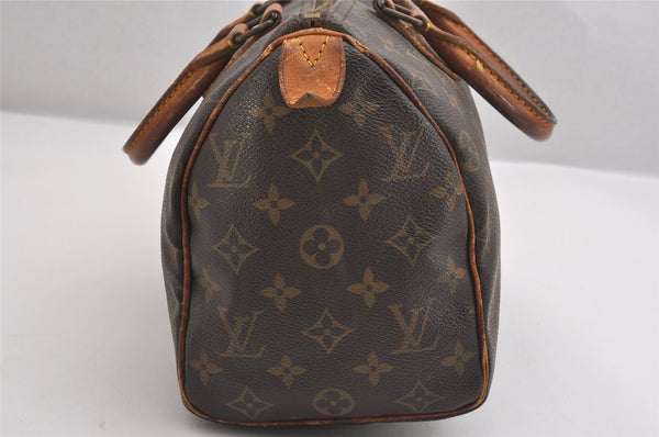 Authentic Louis Vuitton Monogram Speedy 25 Boston Hand Bag M41528 LV 1830I