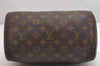 Authentic Louis Vuitton Monogram Speedy 25 Boston Hand Bag M41528 LV 1830I