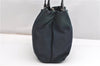 Authentic PRADA Nylon Tessuto Leather Shoulder Hand Bag B11215 Navy Blue 1831G
