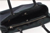 Authentic PRADA Nylon Tessuto Leather Shoulder Hand Bag B11215 Navy Blue 1831G