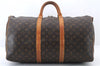 Auth Louis Vuitton Monogram Keepall Bandouliere 50 Boston Bag M41416 LV 1832D