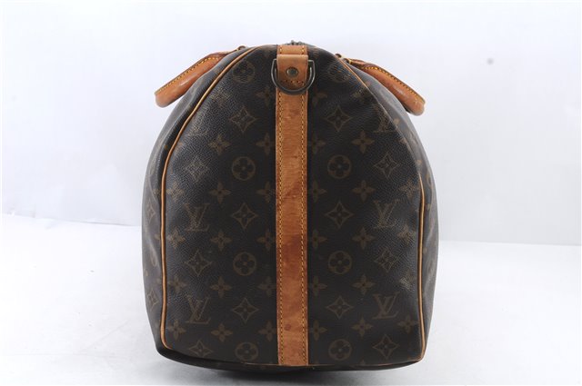 Auth Louis Vuitton Monogram Keepall Bandouliere 50 Boston Bag M41416 LV 1832D