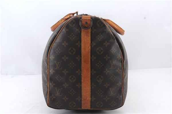 Auth Louis Vuitton Monogram Keepall Bandouliere 50 Boston Bag M41416 LV 1832D