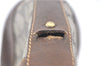 Authentic GUCCI Shoulder Cross Drawstring Bag GG PVC Leather Brown Junk 1832G