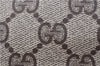 Authentic GUCCI Shoulder Cross Drawstring Bag GG PVC Leather Brown Junk 1832G