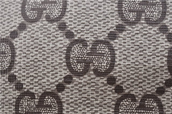 Authentic GUCCI Shoulder Cross Drawstring Bag GG PVC Leather Brown Junk 1832G