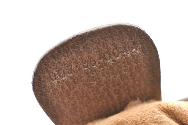 Authentic GUCCI Shoulder Cross Drawstring Bag GG PVC Leather Brown Junk 1832G