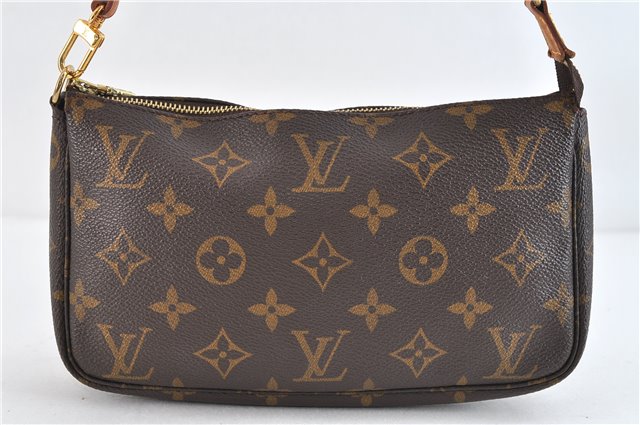 Authentic Louis Vuitton Monogram Pochette Accessoires Pouch M51980 LV 1833D
