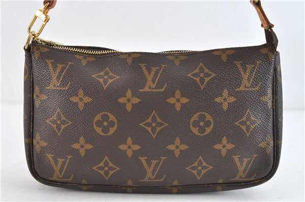 Authentic Louis Vuitton Monogram Pochette Accessoires Pouch M51980 LV 1833D