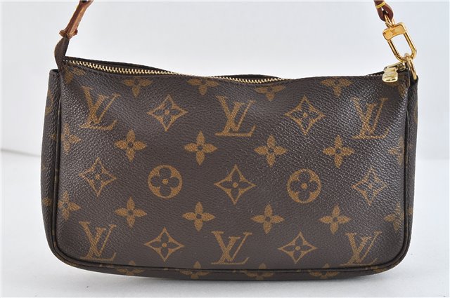 Authentic Louis Vuitton Monogram Pochette Accessoires Pouch M51980 LV 1833D
