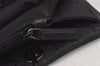 Authentic GUCCI Vintage Bamboo Hand Bag GG Nylon Leather 0021010 Black 1833I