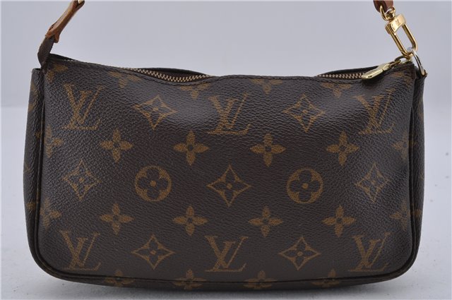 Authentic Louis Vuitton Monogram Pochette Accessoires Pouch M51980 LV 1834D