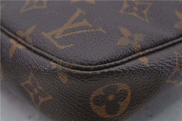 Authentic Louis Vuitton Monogram Pochette Accessoires Pouch M51980 LV 1834D