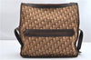 Authentic Christian Dior Trotter Shoulder Cross Bag Canvas Leather Brown 1834G