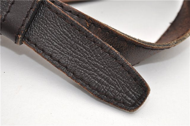 Authentic Christian Dior Trotter Shoulder Cross Bag Canvas Leather Brown 1834G