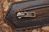 Authentic Christian Dior Trotter Shoulder Cross Bag Canvas Leather Brown 1834G