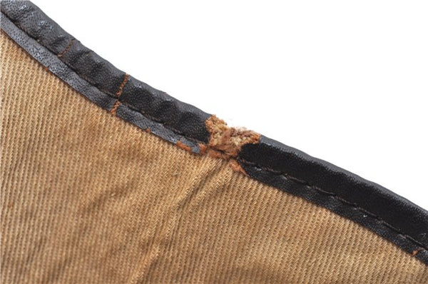Authentic Christian Dior Trotter Shoulder Cross Bag Canvas Leather Brown 1834G