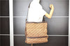 Authentic Christian Dior Trotter Shoulder Cross Bag Canvas Leather Brown 1834G