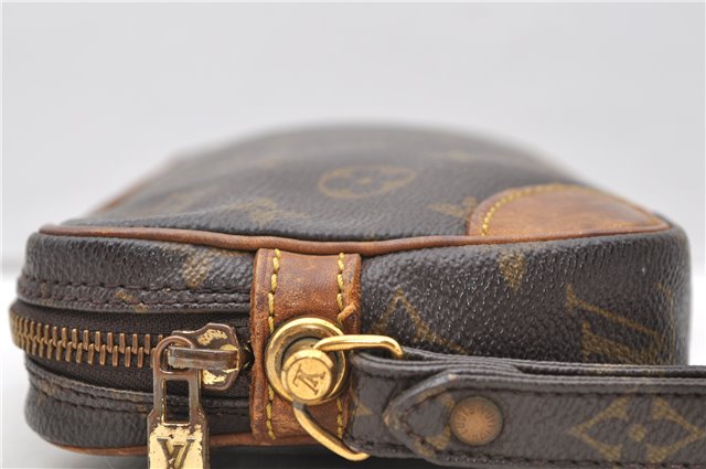 Auth Louis Vuitton Monogram Marly Dragonne PM Clutch Hand Bag M51827 LV 1835D