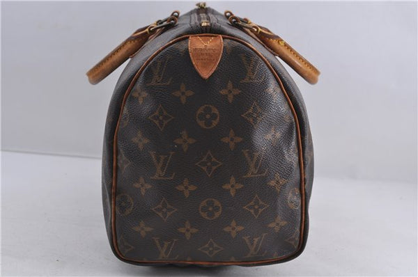 Authentic Louis Vuitton Monogram Speedy 30 Hand Bag M41526 LV 1837D