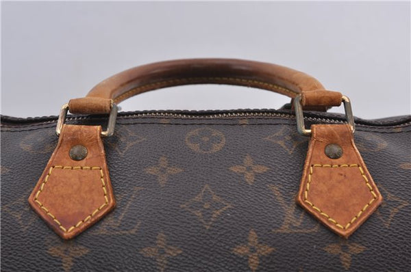 Authentic Louis Vuitton Monogram Speedy 30 Hand Bag M41526 LV 1837D