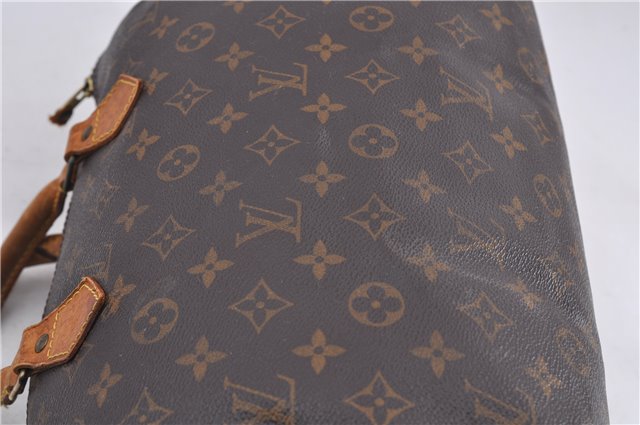 Authentic Louis Vuitton Monogram Speedy 30 Hand Bag M41526 LV 1837D