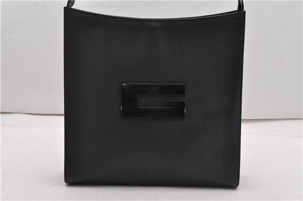 Authentic GUCCI Vintage Shoulder Bag Purse Leather 0013066 Black 1837G