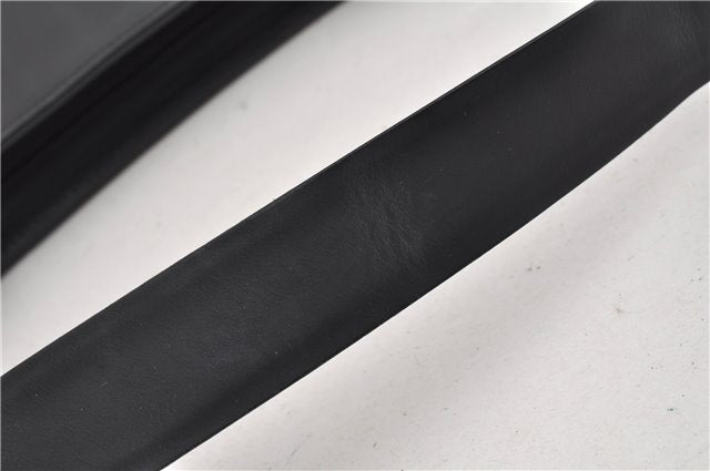 Authentic GUCCI Vintage Shoulder Bag Purse Leather 0013066 Black 1837G