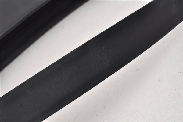 Authentic GUCCI Vintage Shoulder Bag Purse Leather 0013066 Black 1837G