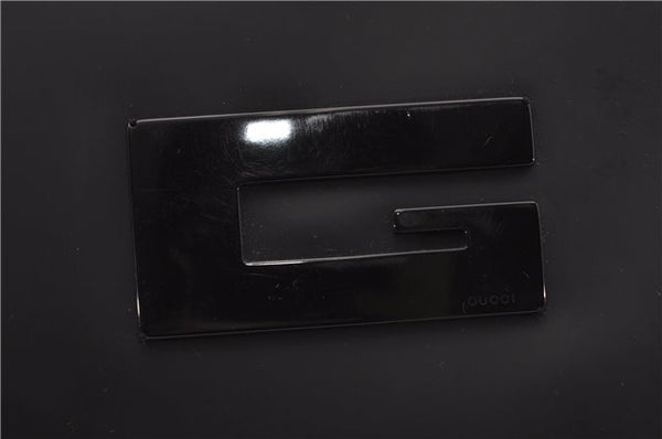 Authentic GUCCI Vintage Shoulder Bag Purse Leather 0013066 Black 1837G