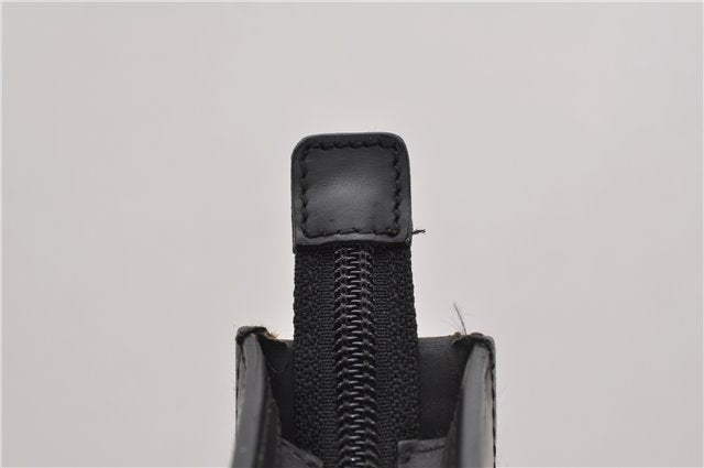 Authentic GUCCI Vintage Shoulder Bag Purse Leather 0013066 Black 1837G