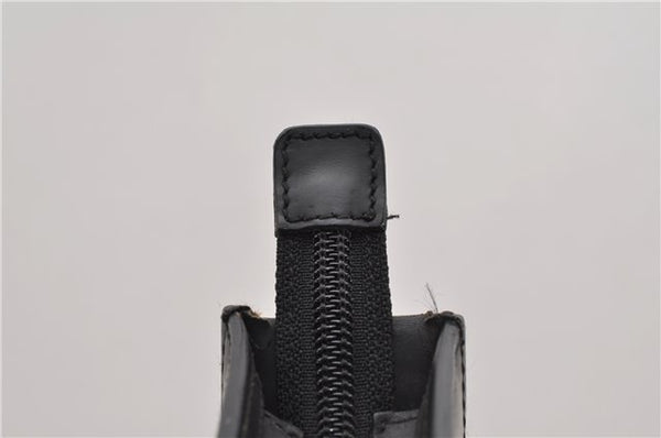 Authentic GUCCI Vintage Shoulder Bag Purse Leather 0013066 Black 1837G