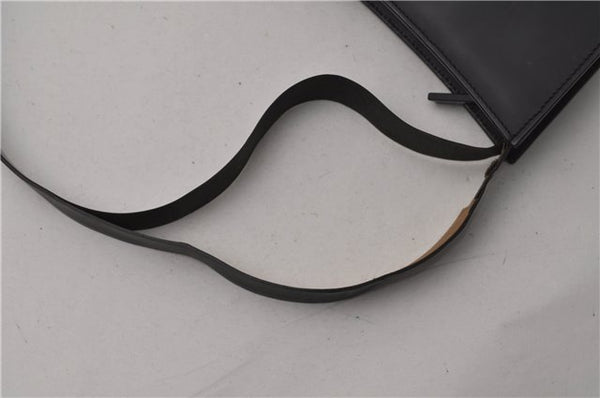 Authentic GUCCI Vintage Shoulder Bag Purse Leather 0013066 Black 1837G