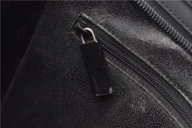 Authentic GUCCI Vintage Shoulder Bag Purse Leather 0013066 Black 1837G