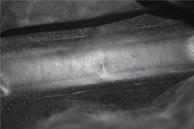 Authentic GUCCI Vintage Shoulder Bag Purse Leather 0013066 Black 1837G